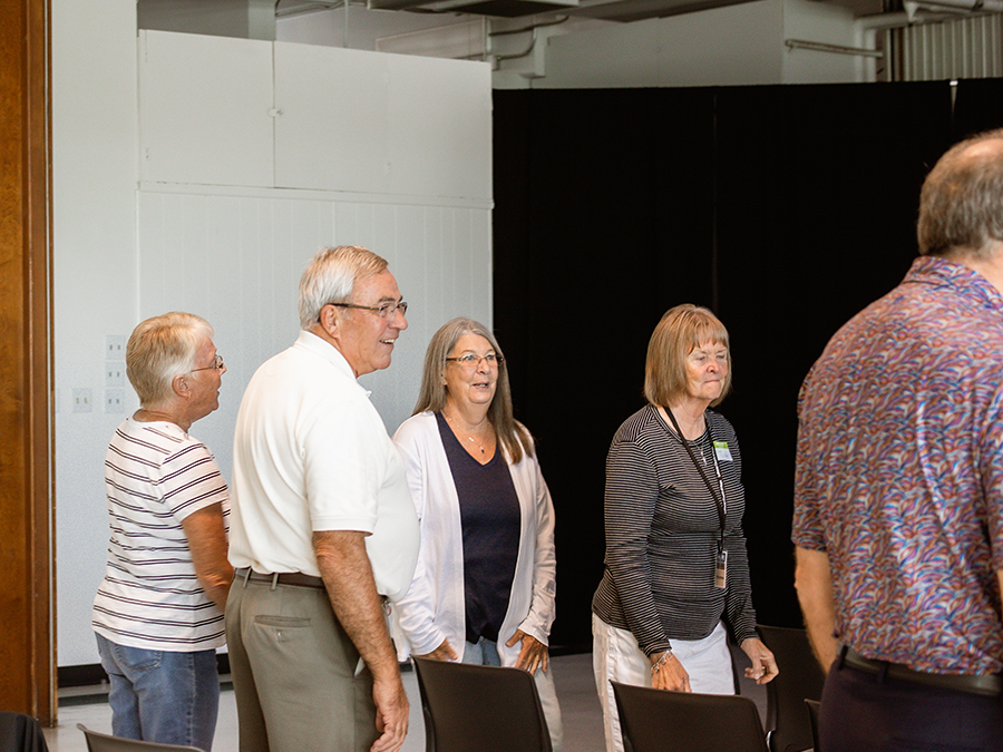 Group of people gathered at Hope Iowa City