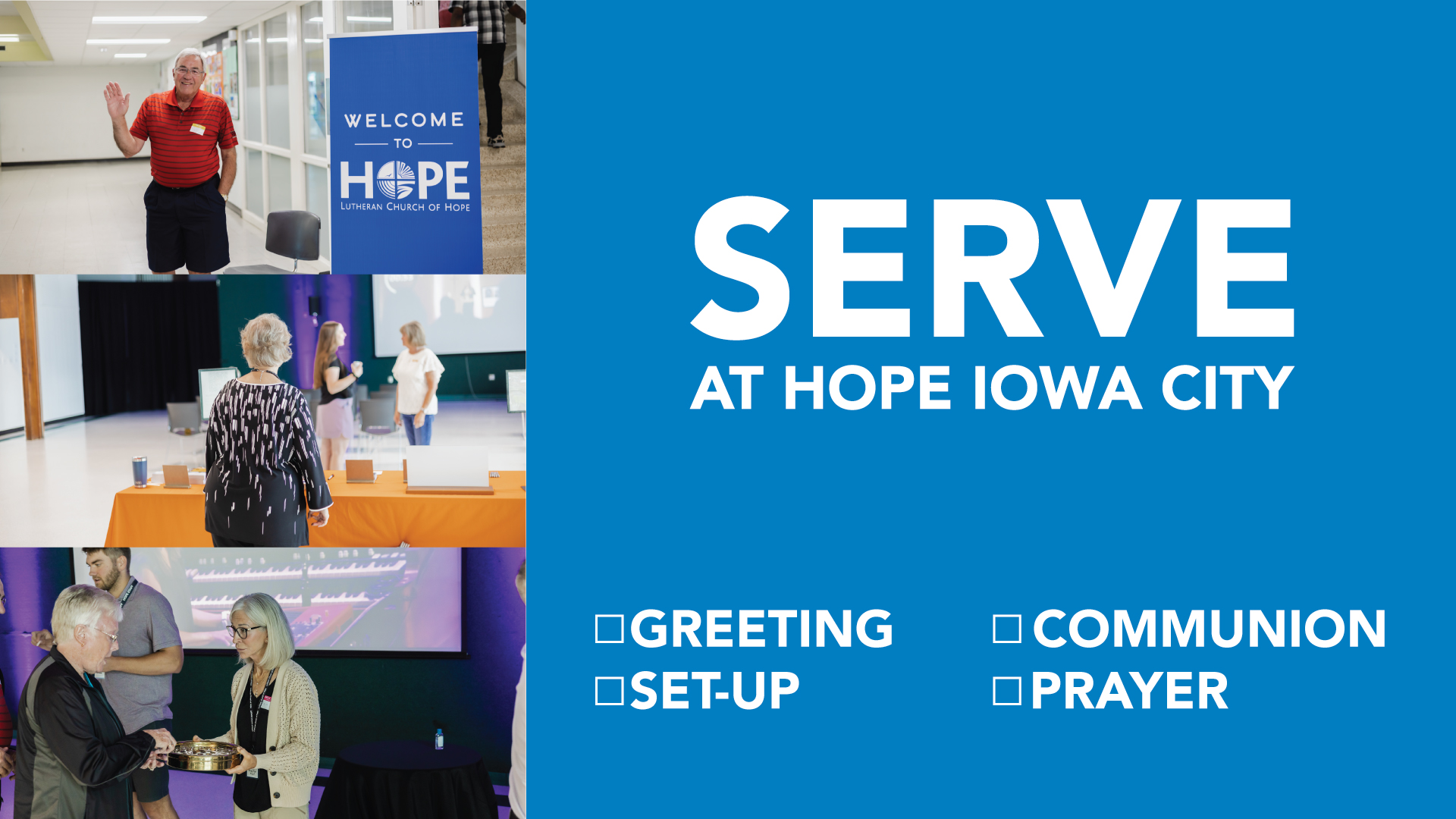 Serve at Hope Iowa City