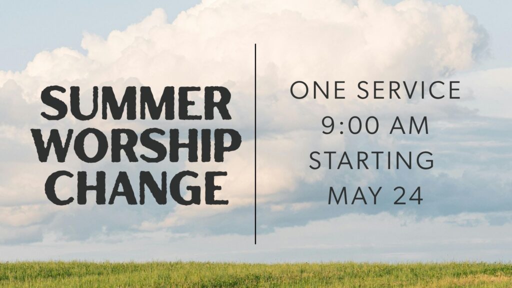 Summer Worship Change Slide